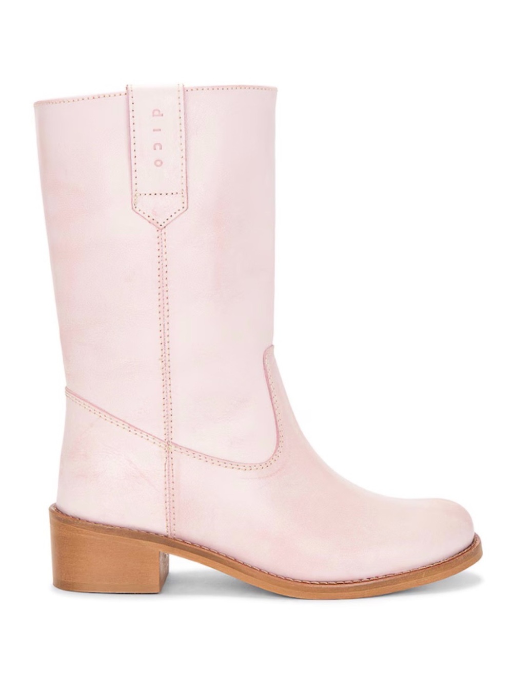 Julia Gaucho Boot in Pink Escovado